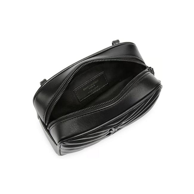 Saint Laurent Camera Monogram Loulou Belt Lou Matelasse Black Leather Messenger Bag