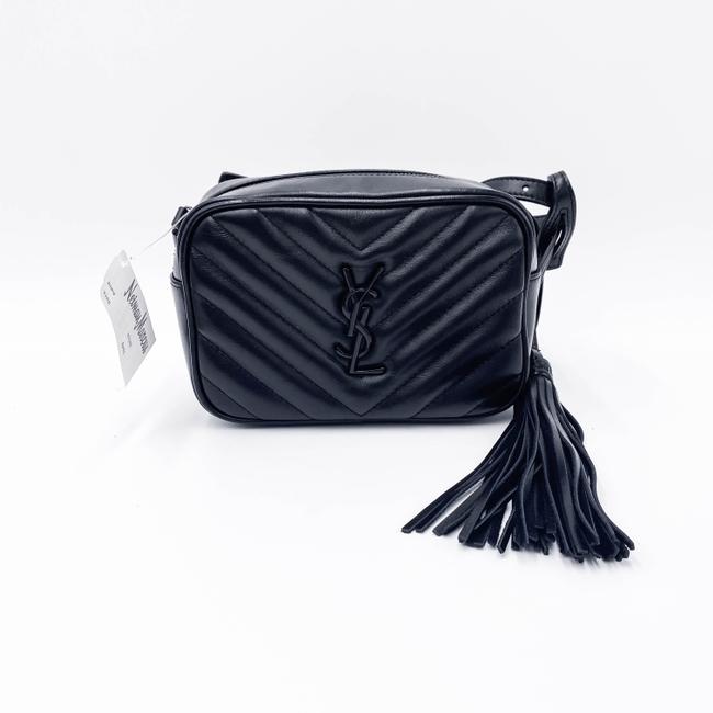 Saint Laurent Camera Monogram Loulou Belt Lou Matelasse Black Leather Messenger Bag