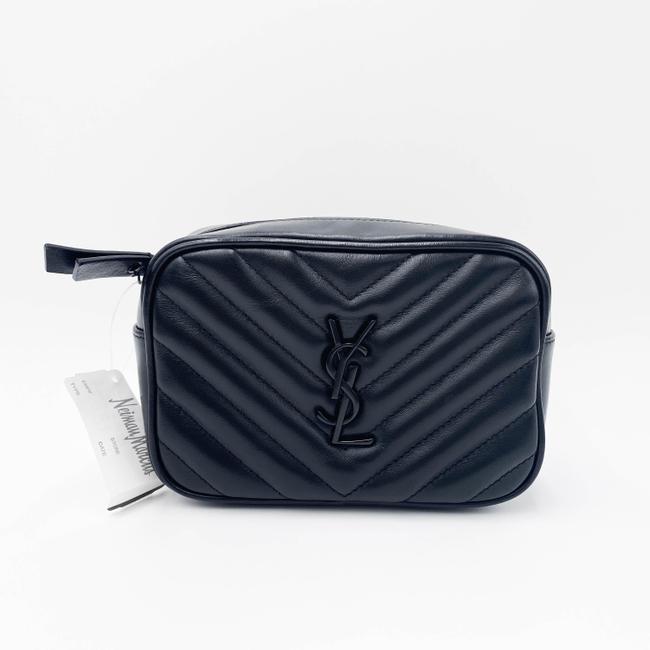 Saint Laurent Camera Monogram Loulou Belt Lou Matelasse Black Leather Messenger Bag