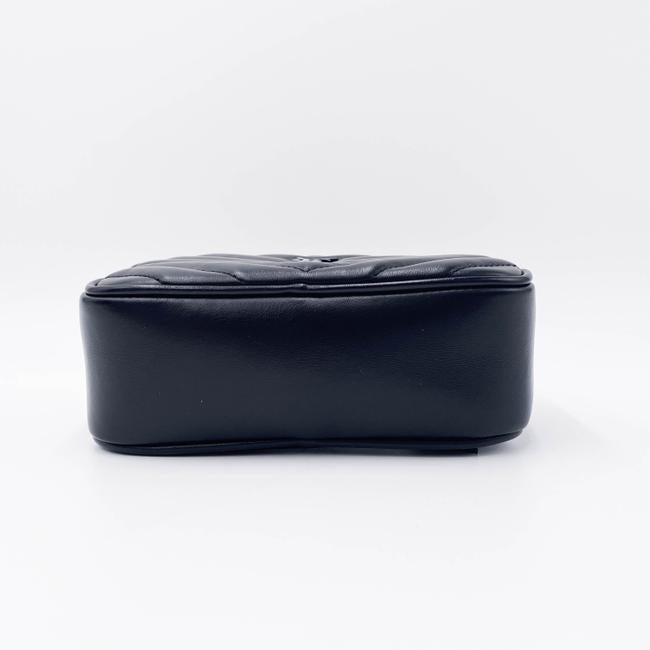 Saint Laurent Camera Monogram Loulou Belt Lou Matelasse Black Leather Messenger Bag