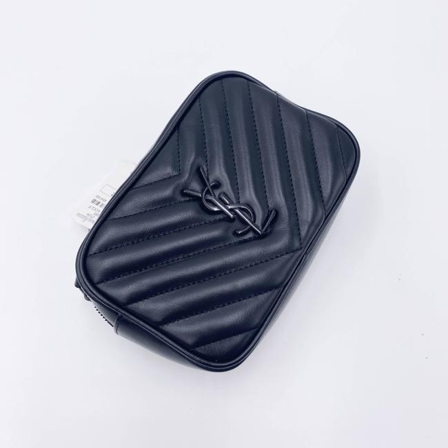 Saint Laurent Camera Monogram Loulou Belt Lou Matelasse Black Leather Messenger Bag