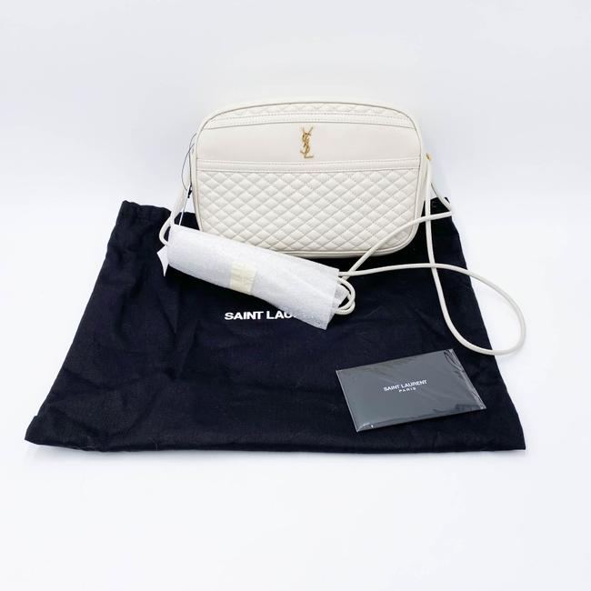 Saint Laurent Camera Victoire Quilted Off-white 2021 White Leather Shoulder Bag
