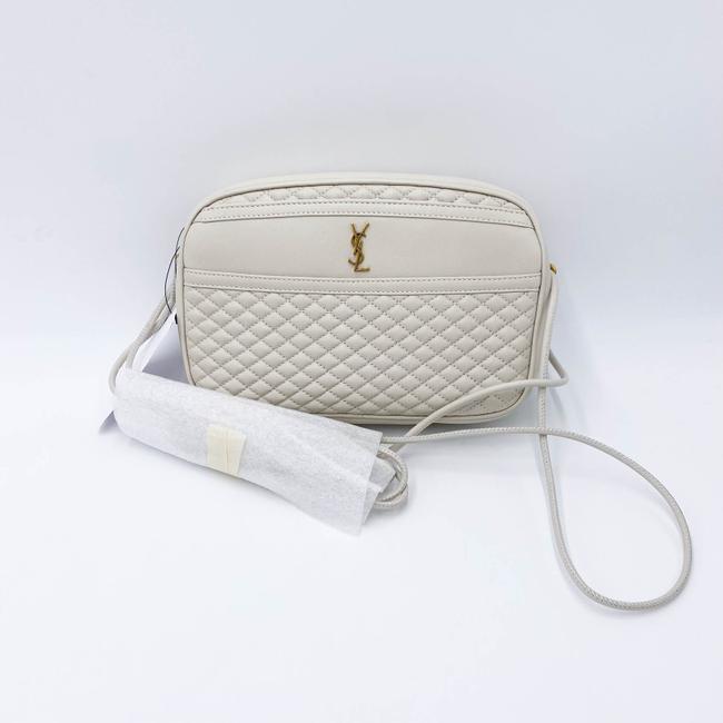 Saint Laurent Camera Victoire Quilted Off-white 2021 White Leather Shoulder Bag