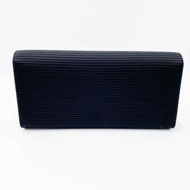 Saint Laurent Cassandre Monogram Black Viscose Clutch