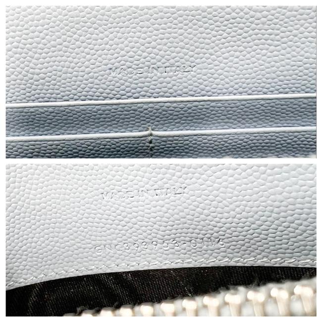 Saint Laurent Chain Wallet Envelope Light Monogram Blue Leather Cross Body Bag