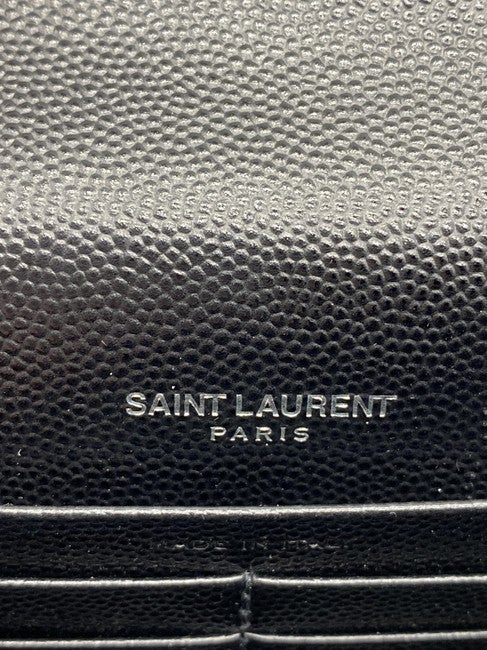 Saint Laurent Chain Wallet Envelope Woc Monogram Black Leather Cross Body Bag