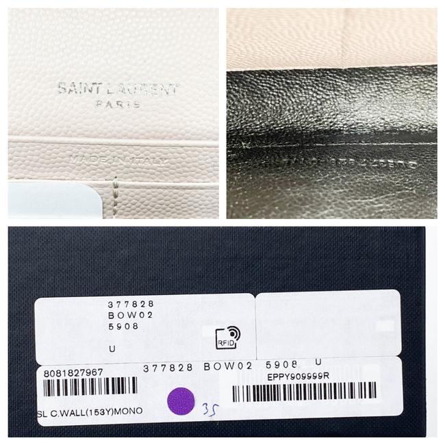 Saint Laurent Chain Wallet Medium Pale Monogram Pink Leather Shoulder Bag