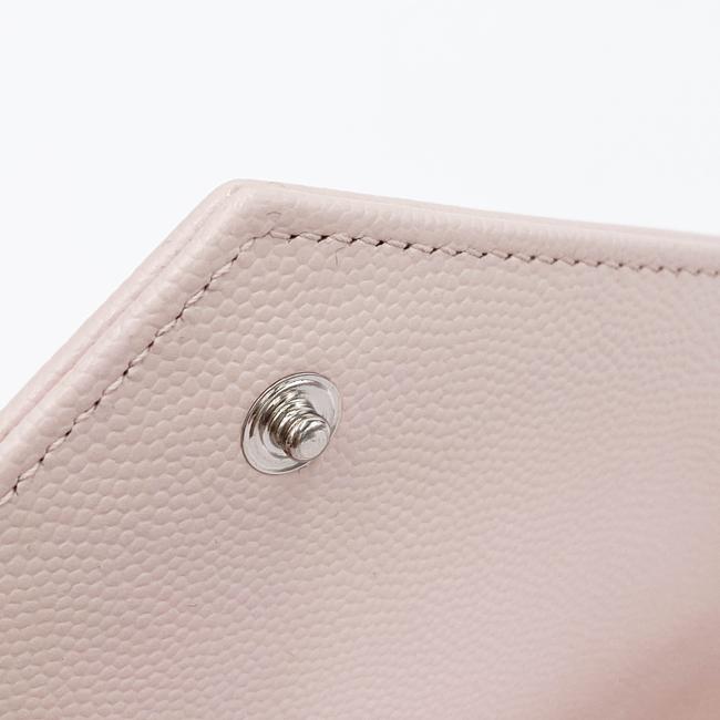 Saint Laurent Chain Wallet Medium Pale Monogram Pink Leather Shoulder Bag