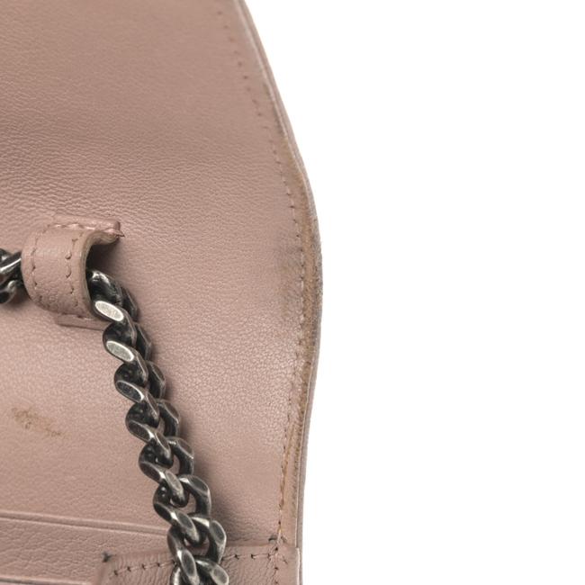 Saint Laurent Chain Wallet Monogram Envelope Tri-quilt Beige Sheepskin Leather Shoulder Bag