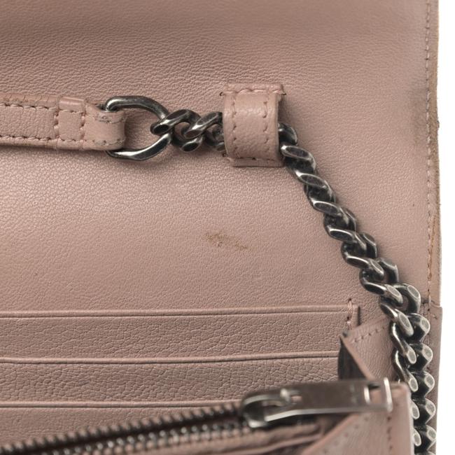 Saint Laurent Chain Wallet Monogram Envelope Tri-quilt Beige Sheepskin Leather Shoulder Bag