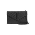 Saint Laurent Chain Wallet Monogram Medium Noir Black Leather Cross Body Bag