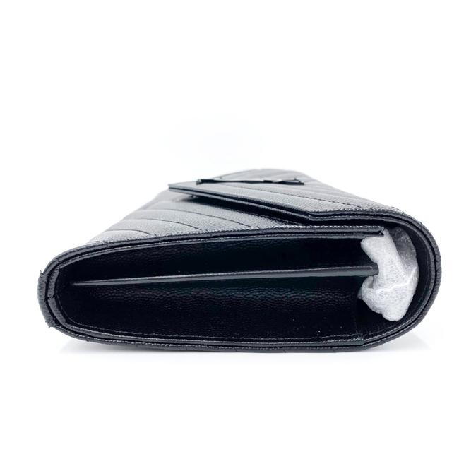 Saint Laurent Chain Wallet Monogram Medium Noir Envelope Black Leather Cross Body Bag