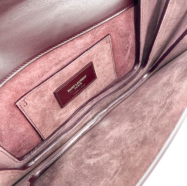 Saint Laurent Chain Wallet Monogram Small Dylan Red Calfskin Leather Shoulder Bag