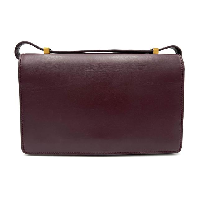 Saint Laurent Chain Wallet Monogram Small Dylan Red Calfskin Leather Shoulder Bag