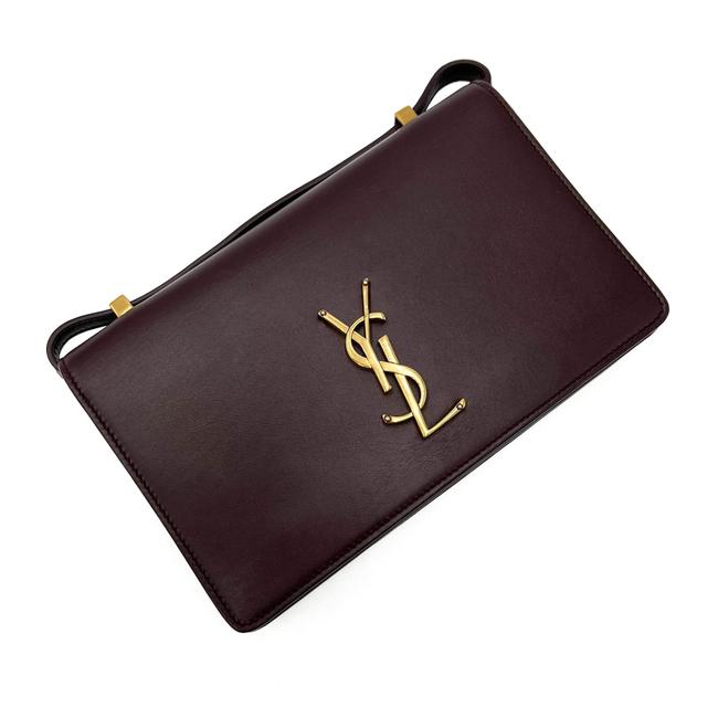 Saint Laurent Chain Wallet Monogram Small Dylan Red Calfskin Leather Shoulder Bag