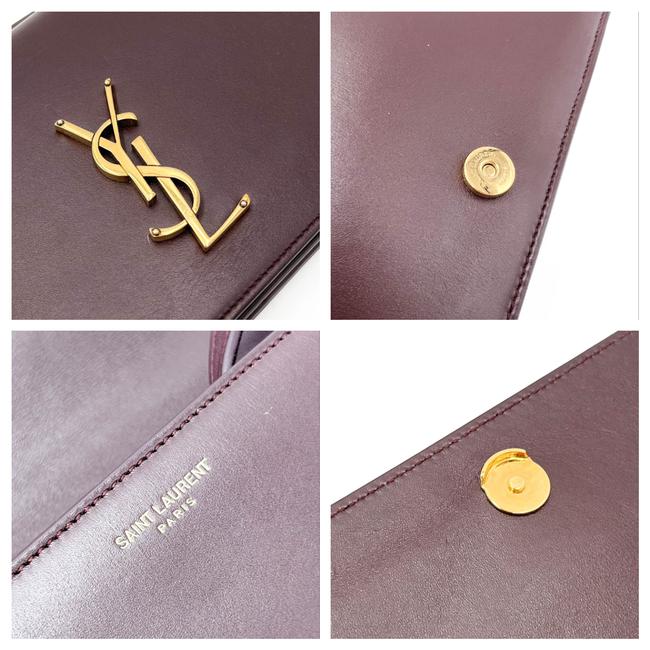 Saint Laurent Chain Wallet Monogram Small Dylan Red Calfskin Leather Shoulder Bag