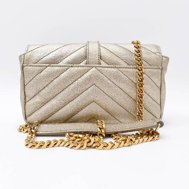 Saint Laurent College Monogram Classic Chain Wallet Matelasse Baby Chain Gold Leather Shoulder Bag