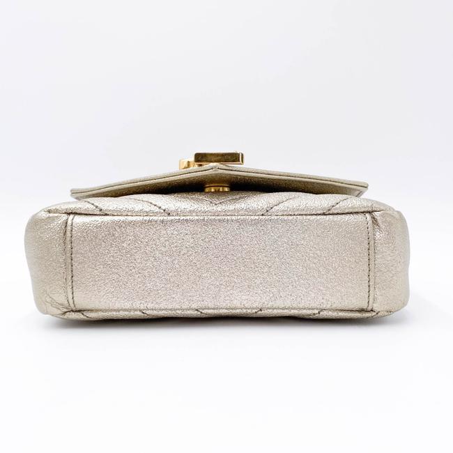 Saint Laurent College Monogram Classic Chain Wallet Matelasse Baby Chain Gold Leather Shoulder Bag