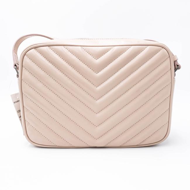 Saint Laurent Crossbody Lou Monogram Camera Pink Lambskin Leather Shoulder Bag