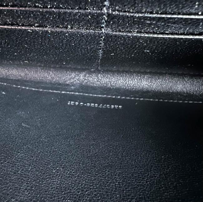 Saint Laurent Envelope Chain Wallet Monogram Matelasse Medium Black Leather Cross Body Bag