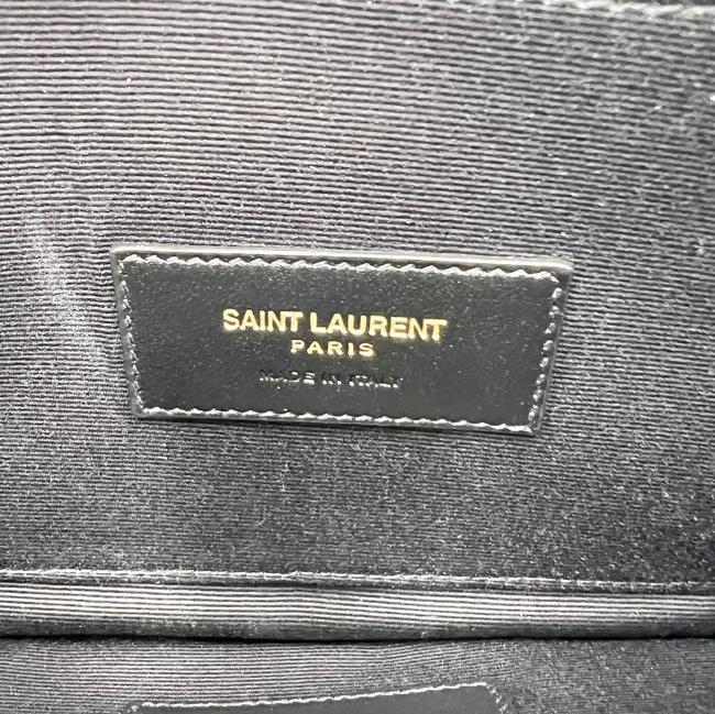Saint Laurent Envelope Zip Pouch Ysl Monogram Tote Pebble Leather Wristlet