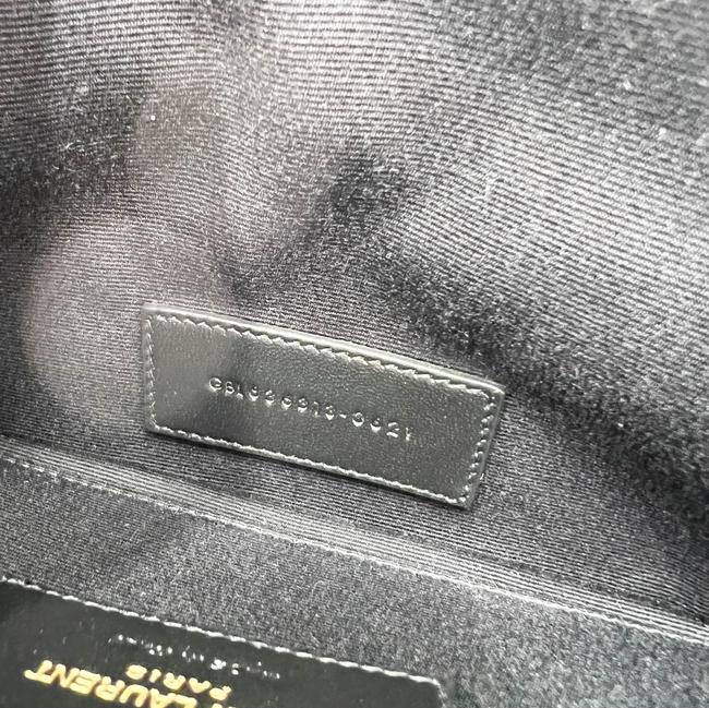 Saint Laurent Envelope Zip Pouch Ysl Monogram Tote Pebble Leather Wristlet
