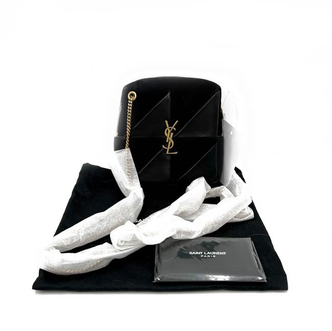 Saint Laurent Jamie Mixed Cube Black Leather Shoulder Bag