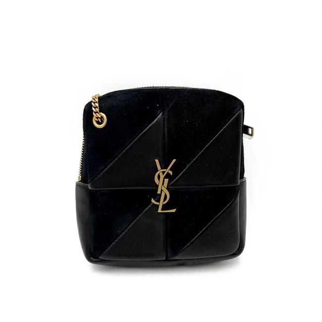 Saint Laurent Jamie Mixed Cube Black Leather Shoulder Bag