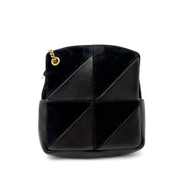 Saint Laurent Jamie Mixed Cube Black Leather Shoulder Bag