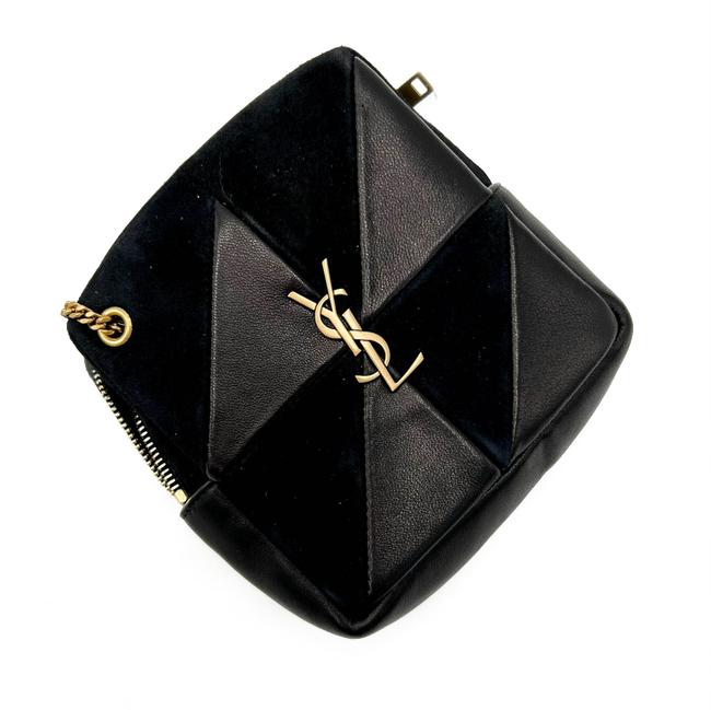 Saint Laurent Jamie Mixed Cube Black Leather Shoulder Bag