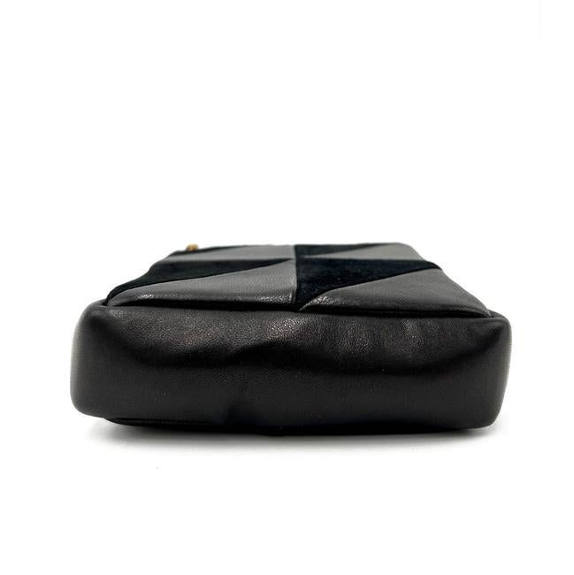 Saint Laurent Jamie Mixed Cube Black Leather Shoulder Bag
