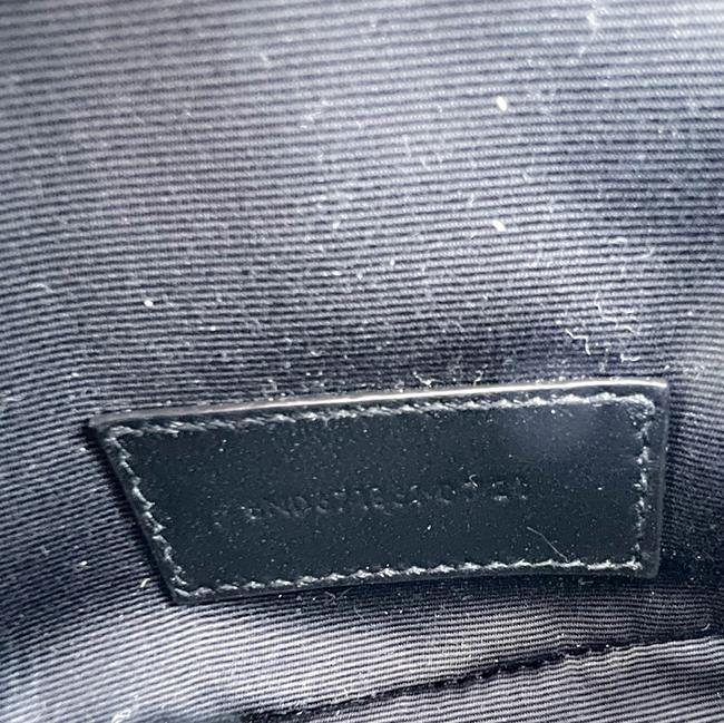 Saint Laurent Jamie Mixed Cube Black Leather Shoulder Bag