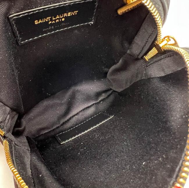 Saint Laurent Jamie Mixed Cube Black Leather Shoulder Bag