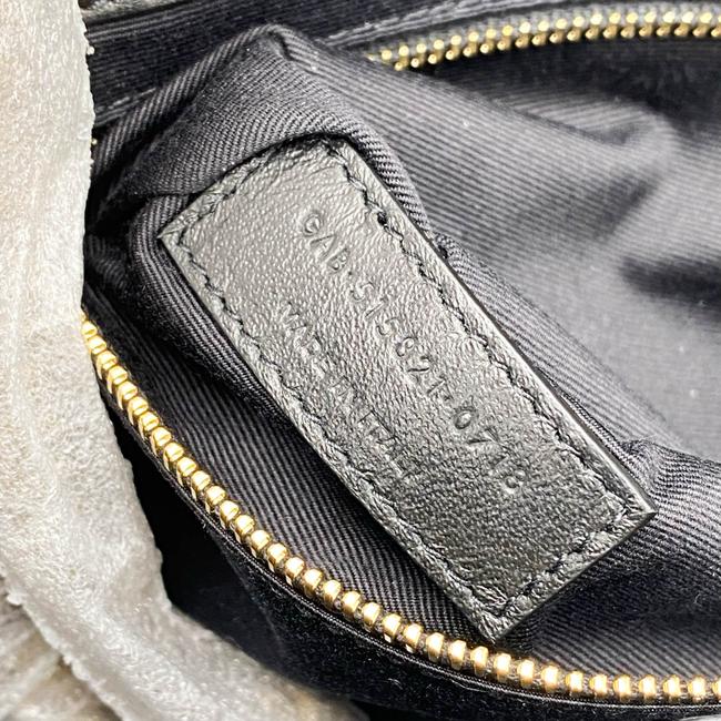 Saint Laurent Jamie Medium Diamond-quilted Chain - Bronze Hardware Black Lambskin Leather Shoulder Bag