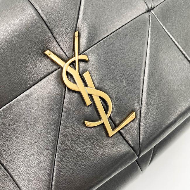 Saint Laurent Jamie Medium Diamond-quilted Chain - Bronze Hardware Black Lambskin Leather Shoulder Bag