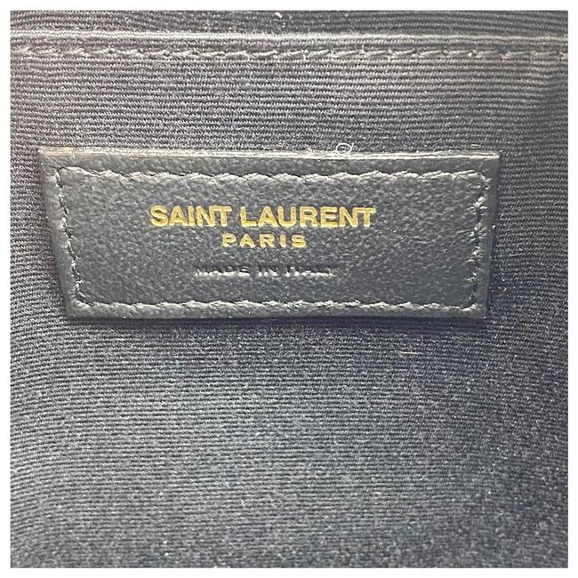 Saint Laurent Lou Camera Medium Smooth Monogram Burgundy Red Leather Cross Body Bag
