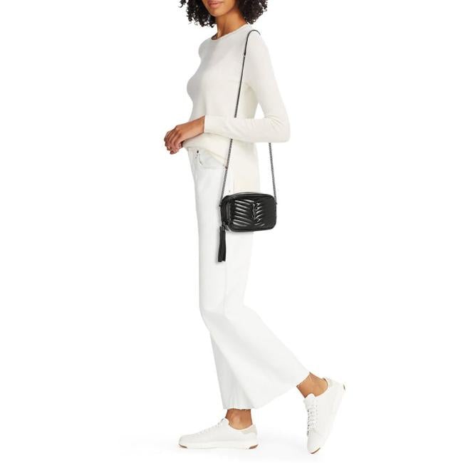Saint Laurent Lou Mini Black Leather Cross Body Bag