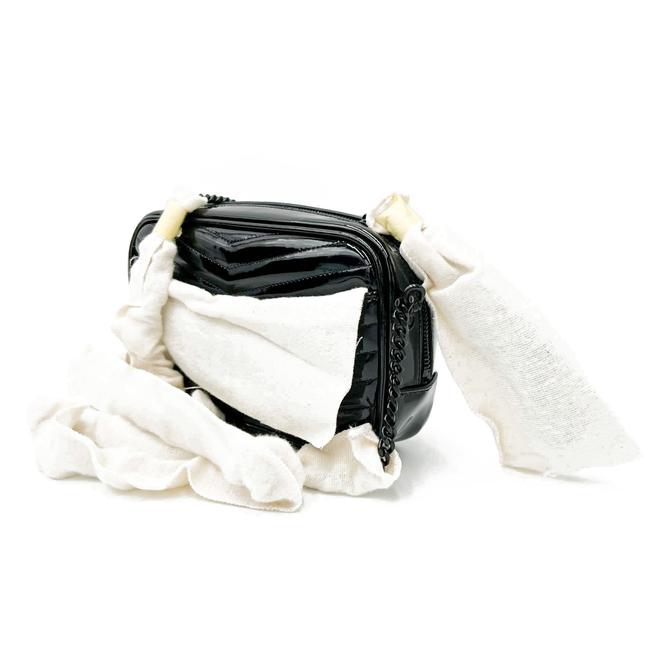 Saint Laurent Lou Mini Black Leather Cross Body Bag