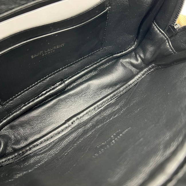 Saint Laurent Lou Mini Black Leather Cross Body Bag