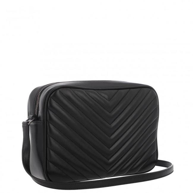 Saint Laurent Lou Monogram Camera Medium Quilted Black Leather Shoulder Bag