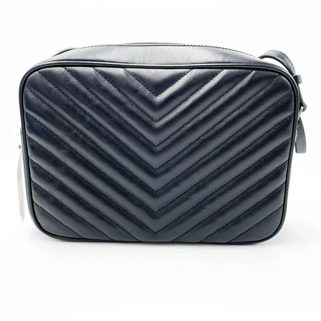 Saint Laurent Lou Monogram Camera Medium Quilted Black Leather Shoulder Bag