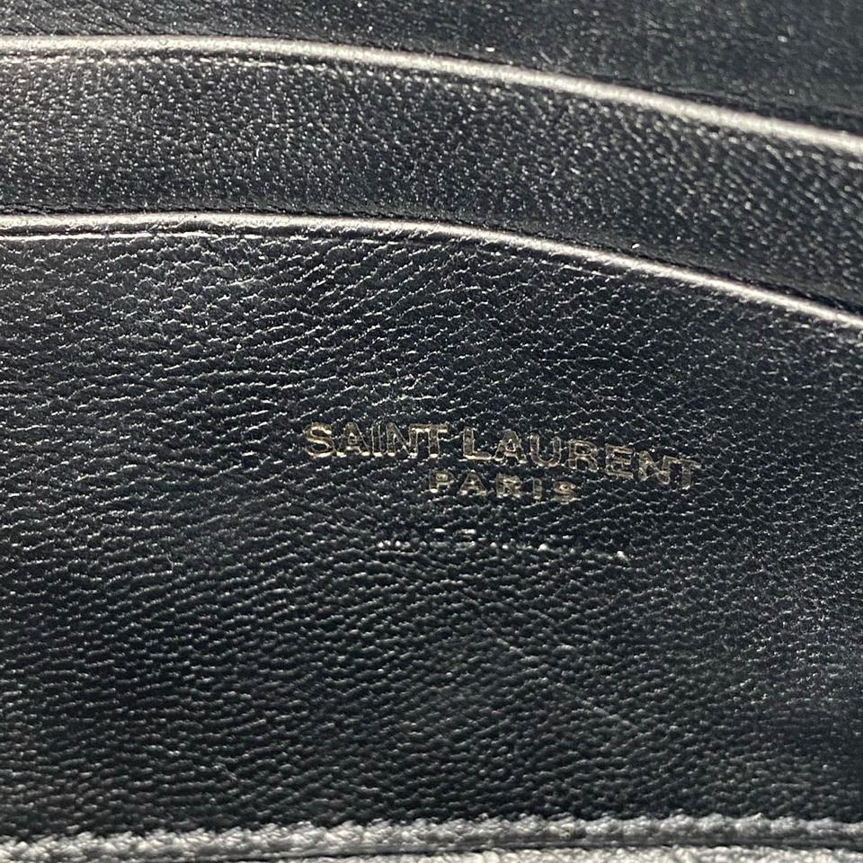 Saint Laurent Lou Monogram Camera Mini Black Leather Cross Body Bag