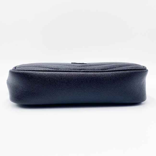 Saint Laurent Lou Monogram Camera Mini Black Leather Cross Body Bag
