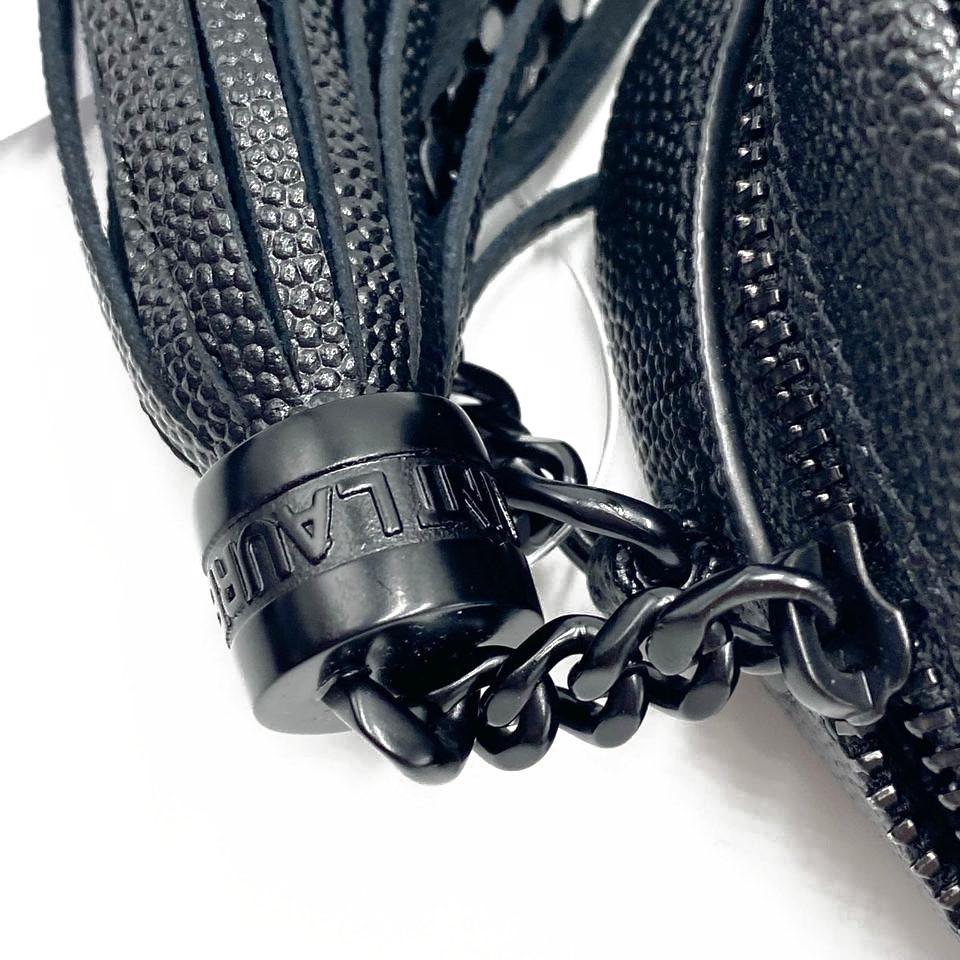 Saint Laurent Lou Monogram Camera Mini Black Leather Cross Body Bag