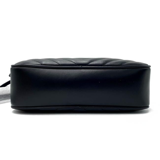 Saint Laurent Lou Monogram Quilted Camera Gold Ghw 2021 Black Leather Cross Body Bag