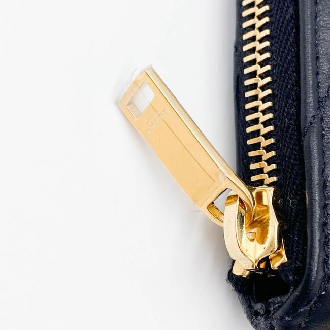 Saint Laurent Lou Monogram Ysl Quilted Pouch Black Leather Wristlet