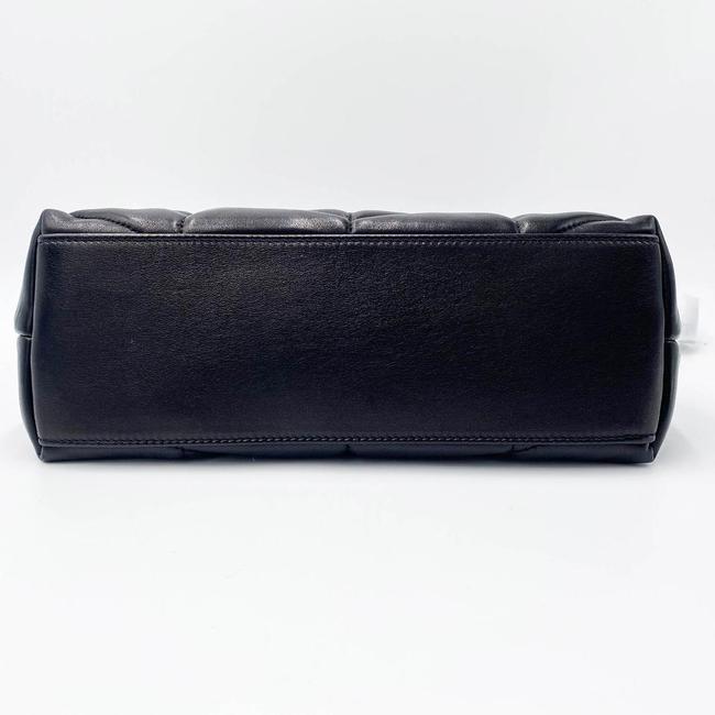 Saint Laurent Lou Small Puffer Lambskin Flap-top Hardware Bhw Black Leather Shoulder Bag