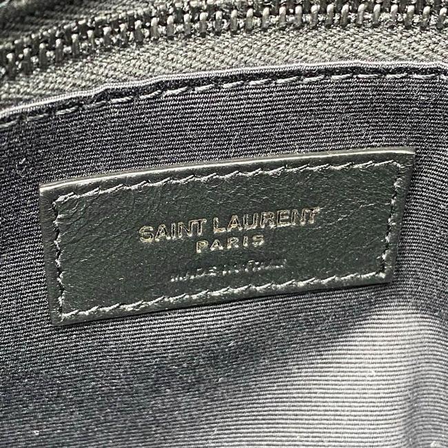 Saint Laurent Lou Small Puffer Lambskin Flap-top Hardware Bhw Black Leather Shoulder Bag