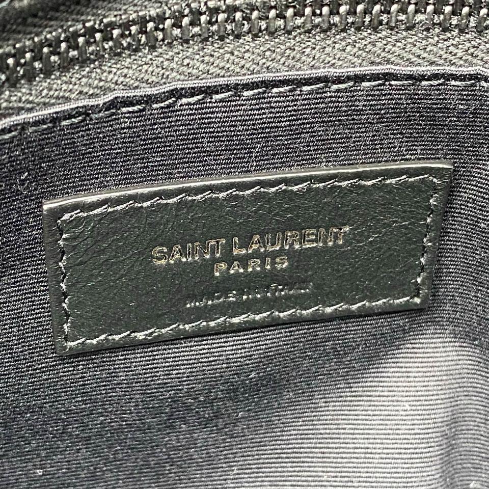 Saint Laurent Lou Small Puffer Lambskin Flap-top Hardware Bhw Black Leather Shoulder Bag