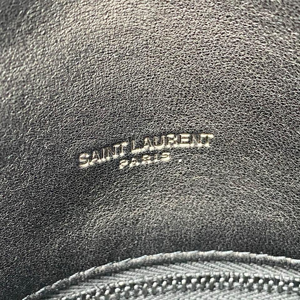 Saint Laurent Lou Small Puffer Lambskin Flap-top Hardware Bhw Black Leather Shoulder Bag